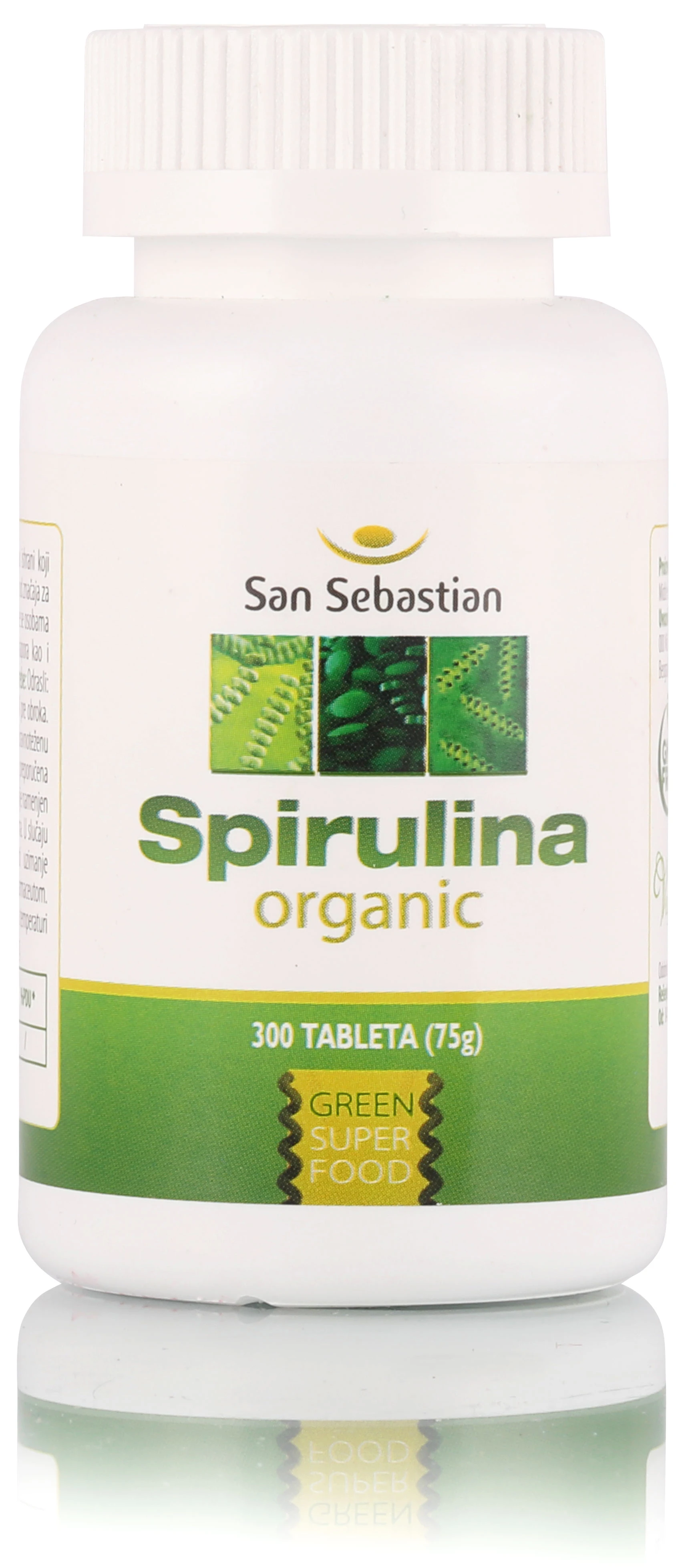 Spirulina - plavozelena alga 300 tableta 75 g San Sebastian